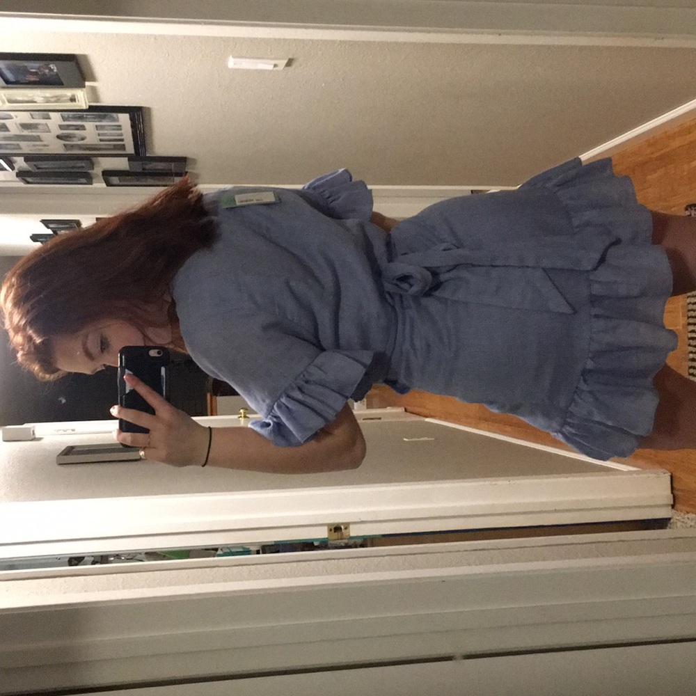 MAHINA ruffle wrap dress - Picture 3 of 7